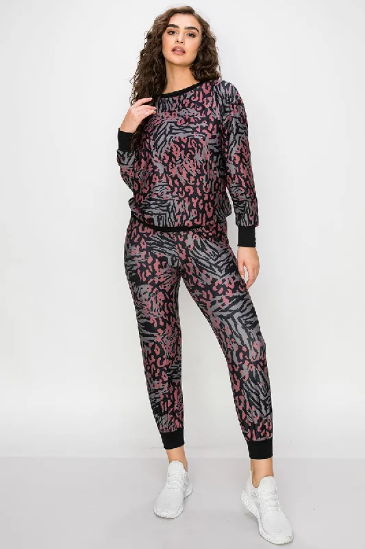 Zebra Meets Cheetah Loungewear Set