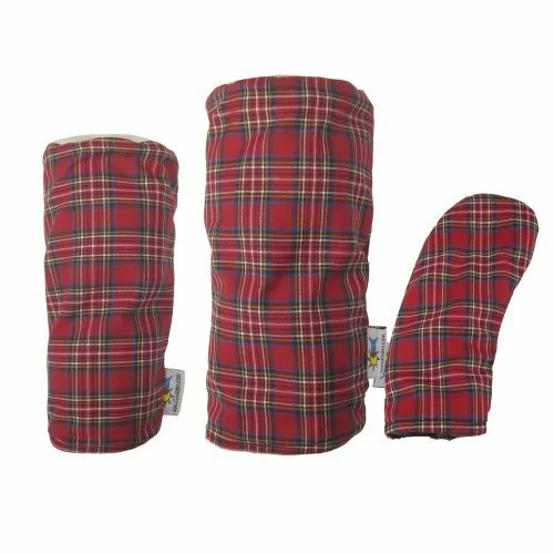 Sunfish: Tartan Headcover Set - Red + Blue + White + Yellow