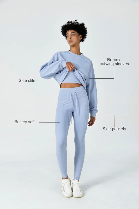 CloudFleece™ Cropped Crew Pullover & Legging Set