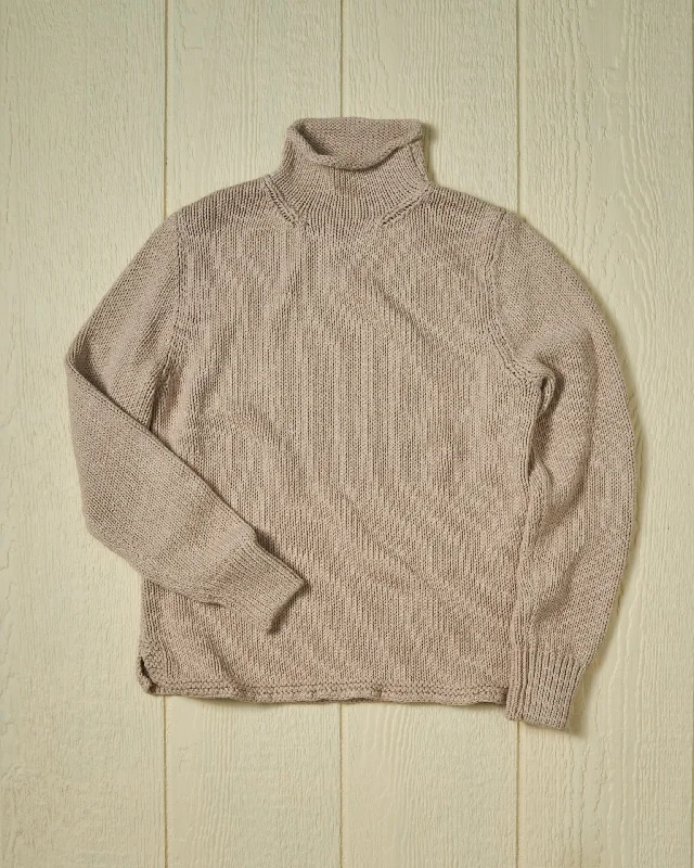 Women's Fisherman's Sweater in Oatmeal