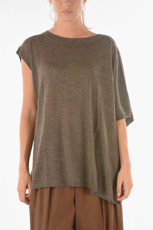 Ixos Asymmetical CURLIN Short-sleeve Sweater