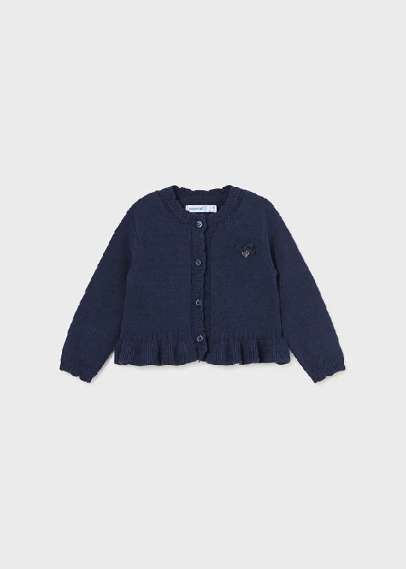 Girls Navy Cardigan