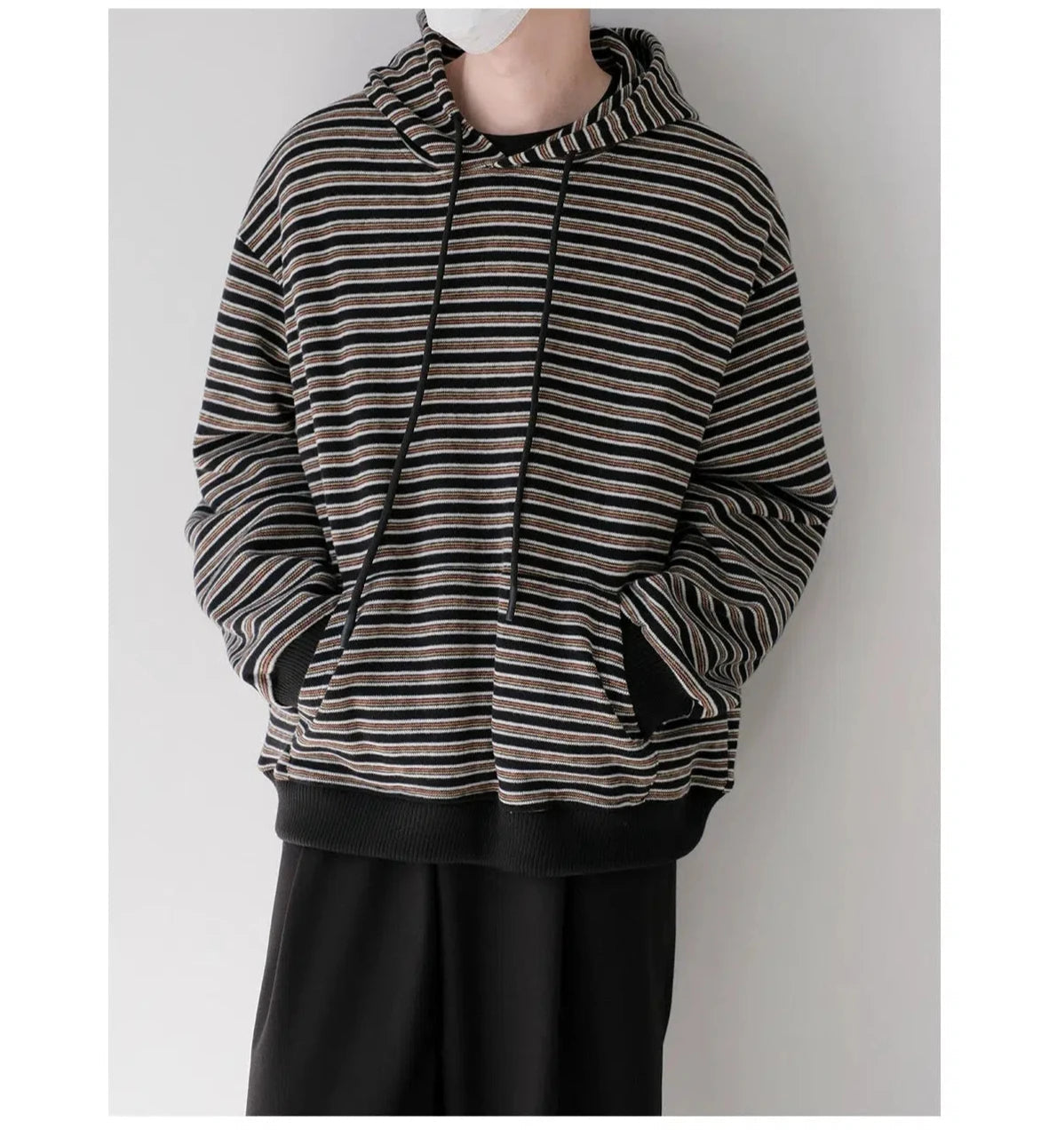 Casual Striped Hoodie