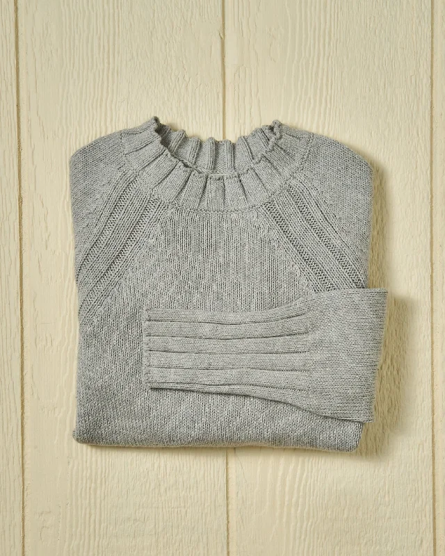 Women's Quaker Crewneck Sweater in Pearl