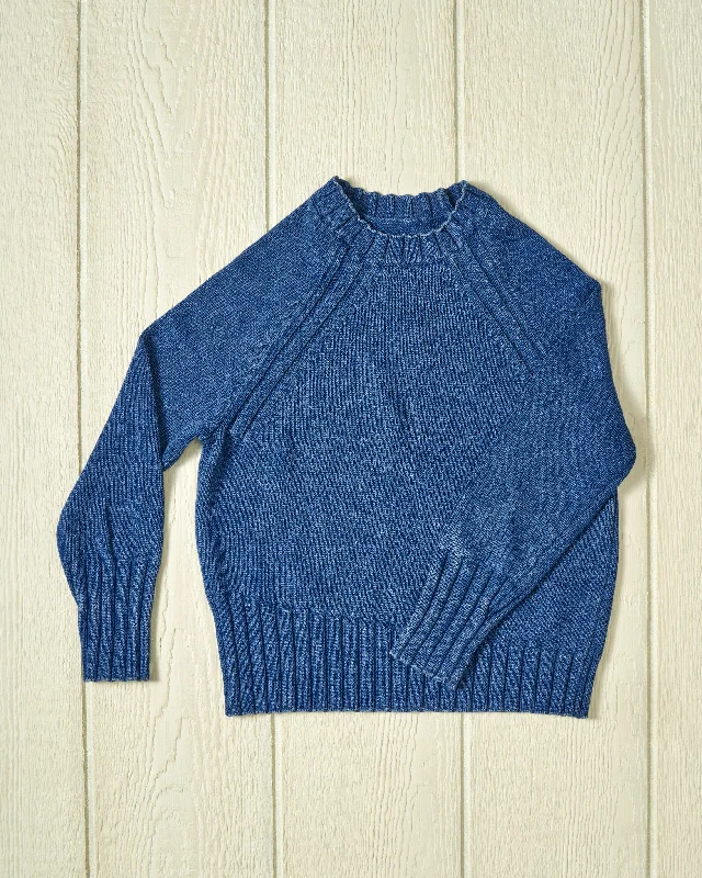 Women's Deep Sea Quaker Crewneck Sweater in Indigo