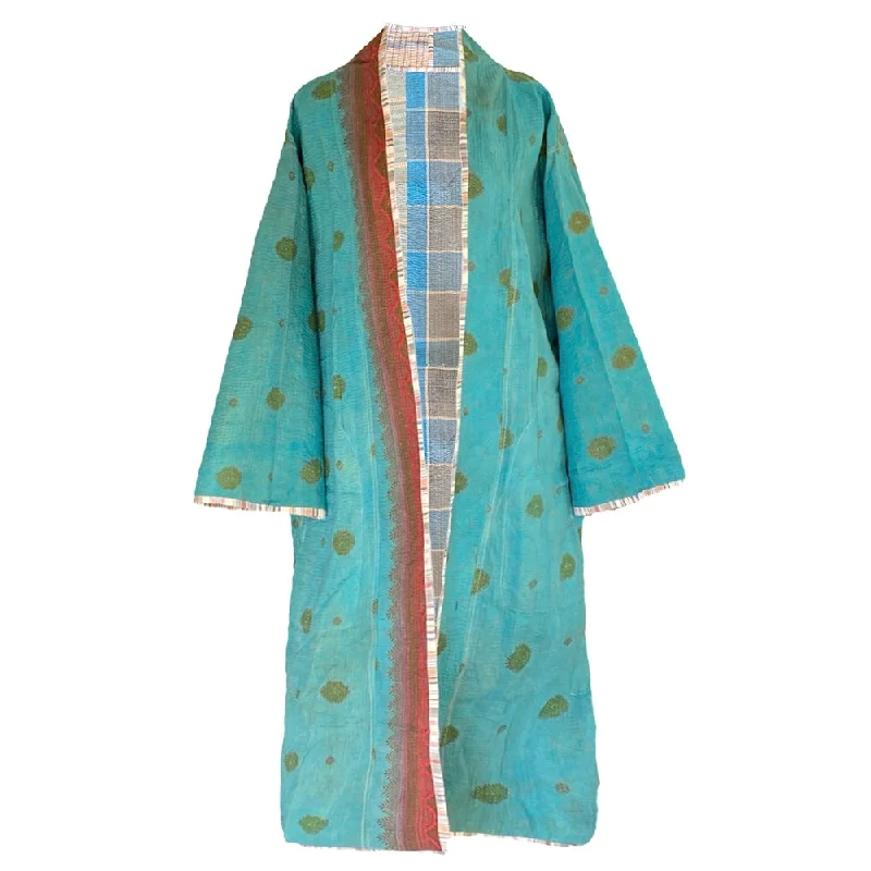 Guna Cotton Vintage Quilted Kantha Coat ONE OF KIND