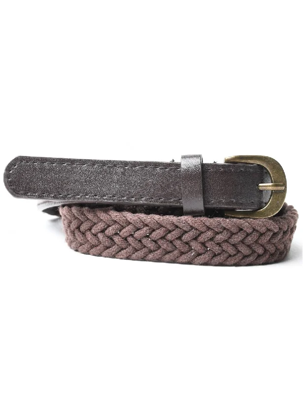 Brown Skinny Belt - M