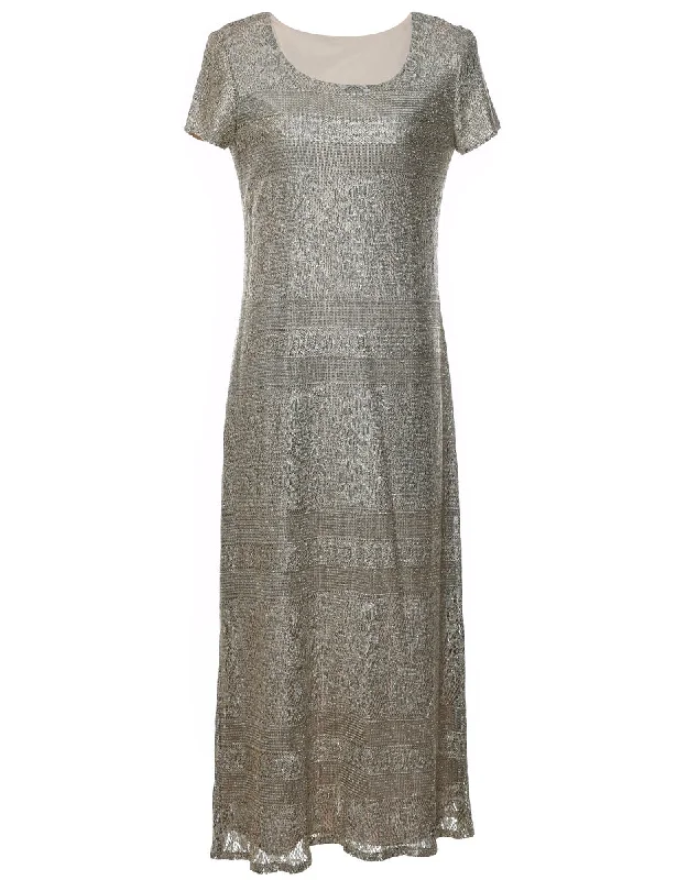 Light Brown Evening Dress - L