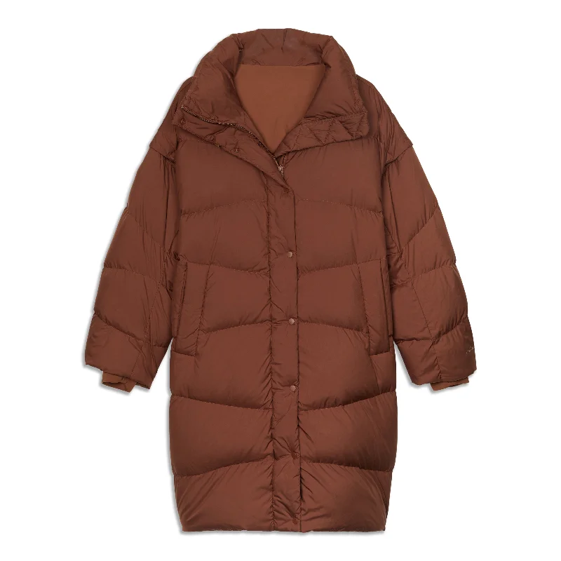 Long Oversized Down Jacket - Resale