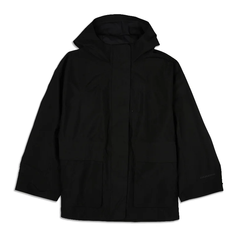 Oversized Hooded Rain Jacket - Resale