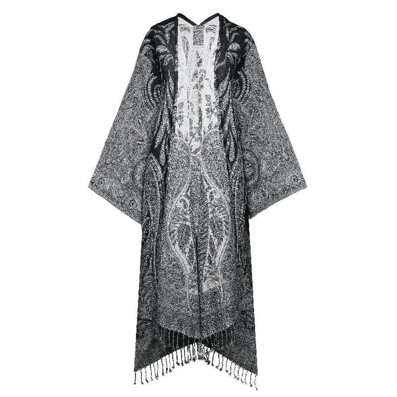 Black Persian Paisley Kimono Coat store credit only