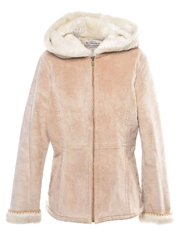 Suede Shearling Lining Coat - M