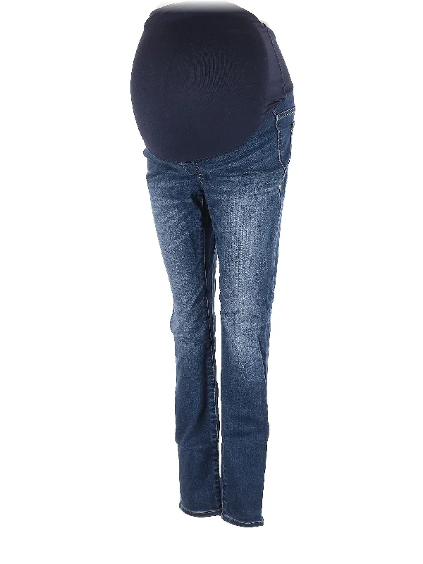 Elastic Straight-leg Jeans