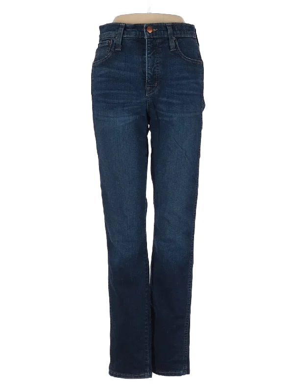 High-Rise Straight-leg Jeans in Dark Wash