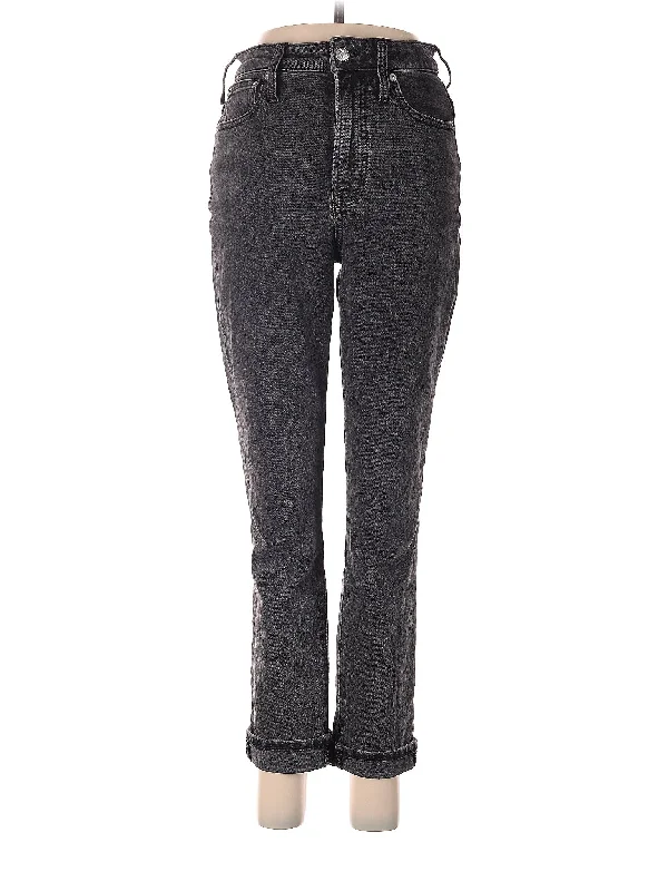 High-Rise Straight-leg Jeans in Dark Wash