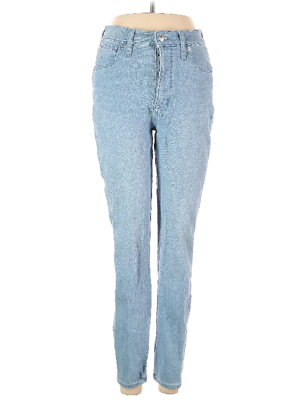 High-Rise Straight-leg Jeans in Light Wash