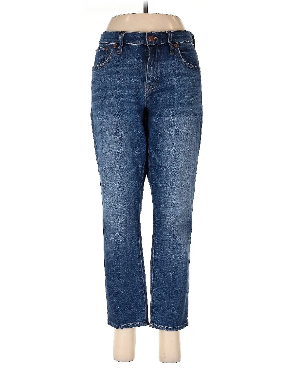 High-Rise Straight-leg Jeans in Medium Wash