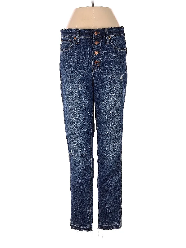 High-Rise Straight-leg Jeans in Medium Wash