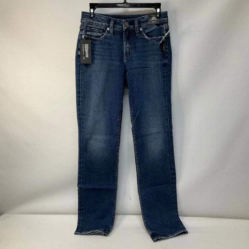 Jeans Straight By Silver In Blue Denim, Size: 2