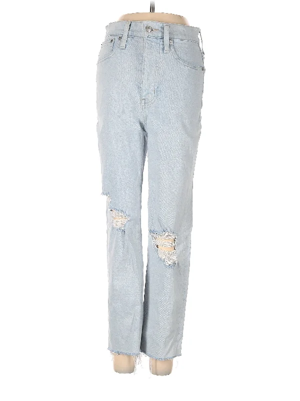 Mid-Rise Bootleg Jeans in Light Wash