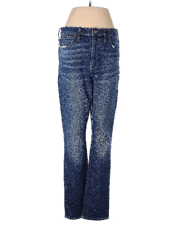 Mid-Rise Bootleg Jeans in Medium Wash