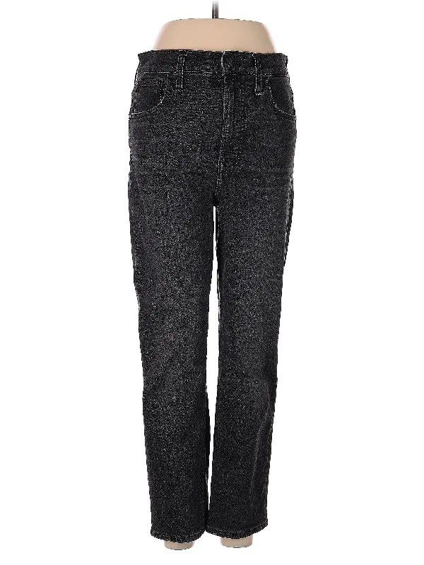 Mid-Rise Straight-leg Jeans in Dark Wash