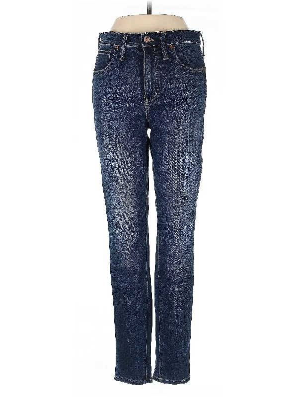 Mid-Rise Straight-leg Jeans in Dark Wash