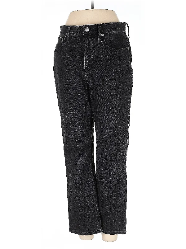 Mid-Rise Straight-leg Jeans in Dark Wash