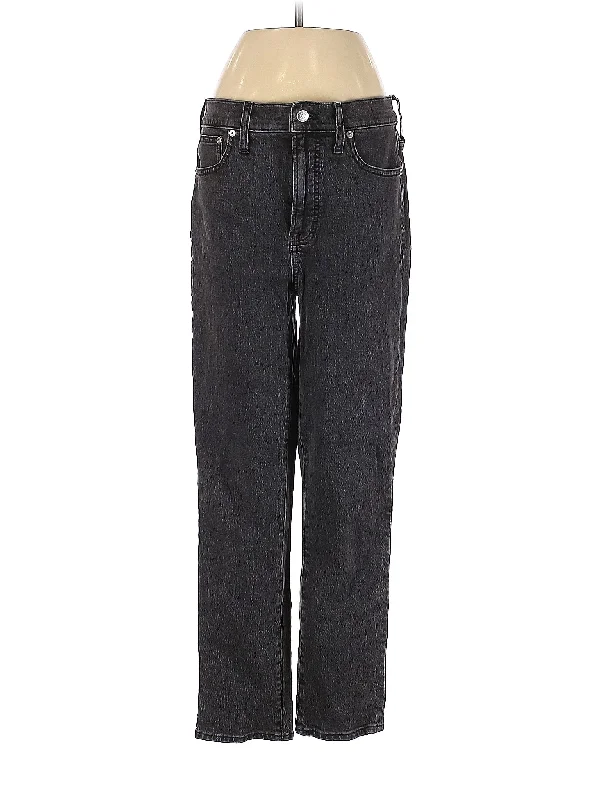 Mid-Rise Straight-leg Jeans in Dark Wash