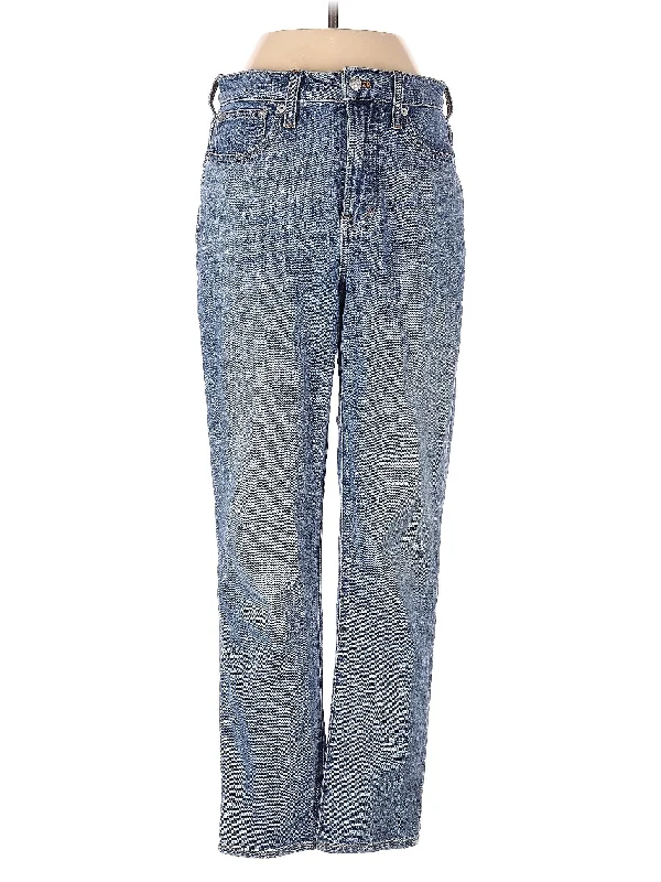 Mid-Rise Straight-leg Jeans in Light Wash