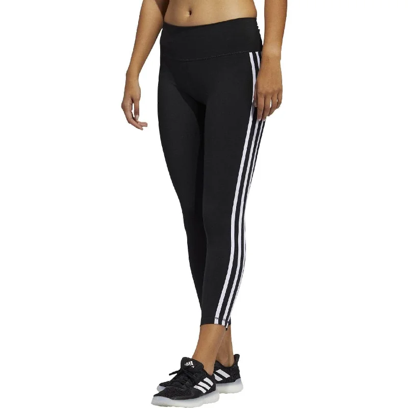 adidas Believe This 2.0 3 Stripes High Rise Womens 7/8 Training Tights - Black