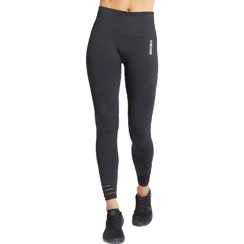 Gymshark Origin Seamless Womens Long Training Tights - Black