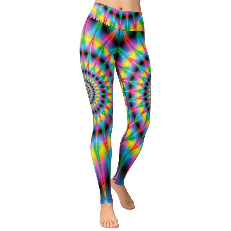 Psychedelic Ring Yoga Leggings