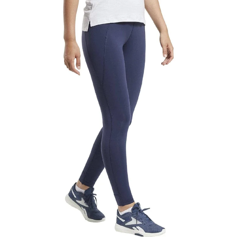 Reebok Lux 2.0 High Rise Womens Long Training Tights - Blue