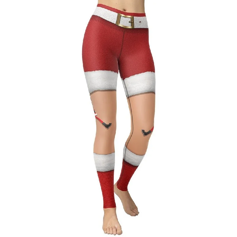 Santa Stockings Christmas Yoga Leggings