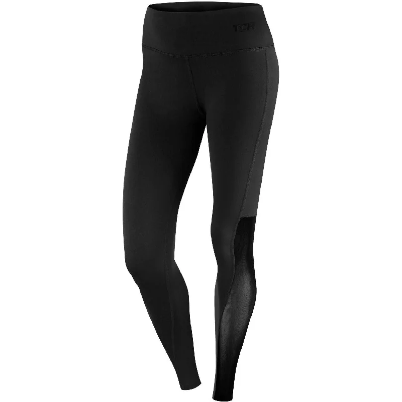 TCA Pro Performance MeshLuxe Womens Long Running Tights - Black