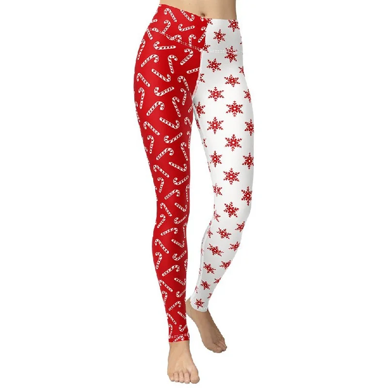 Two Patterned Christmas Yoga Leggings