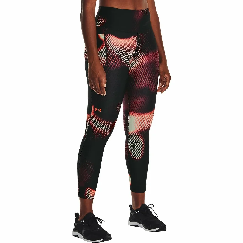 Under Armour HeatGear Printed Womens 7/8 Training Tights - Black