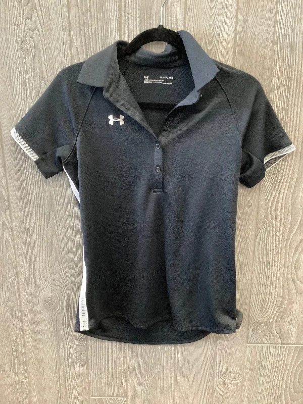 Black Top Short Sleeve Under Armour, Size Xs