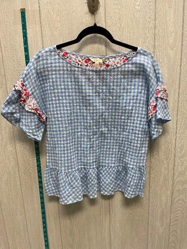 Blue Top Short Sleeve Basic Matilda Jane, Size Xs