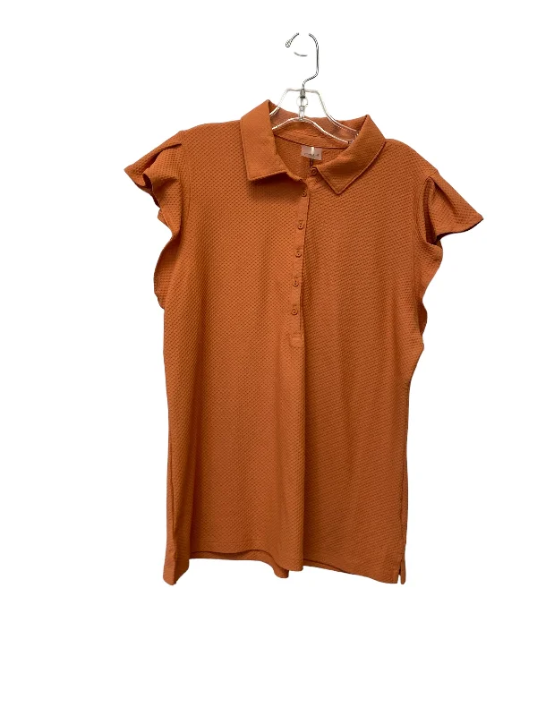 Orange Top Short Sleeve Calia, Size Xl