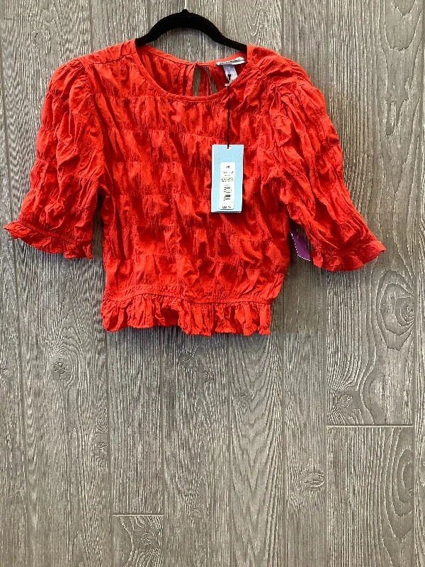 Orange Top Short Sleeve Target, Size Xs