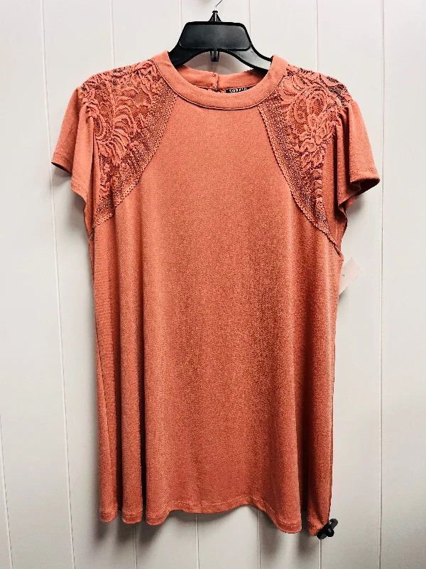 Orange Top Short Sleeve Torrid, Size L