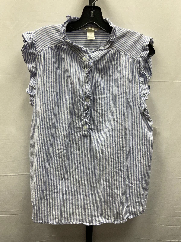 Striped Pattern Top Short Sleeve H&m, Size Xl