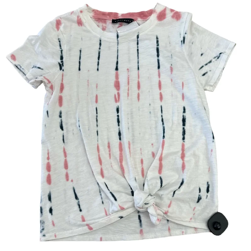 Tie Dye Print Top Short Sleeve Sanctuary, Size S