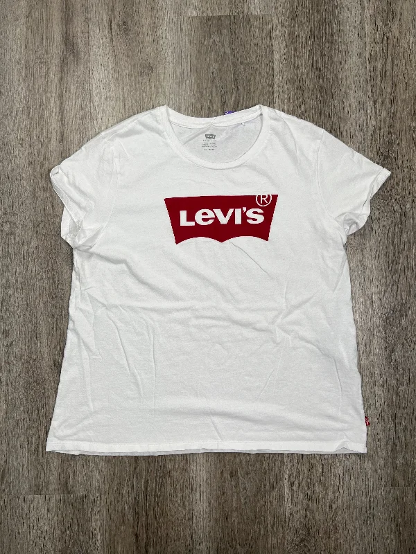 White Top Short Sleeve Levis, Size Xxl