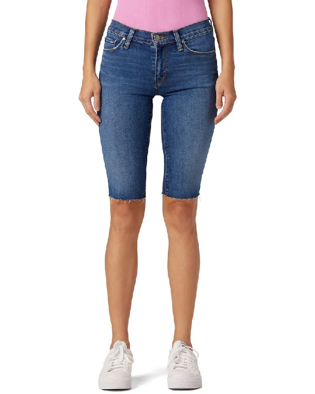 Hudson Jeans Amelia Mid-Rise Knee Short Tulum Jean