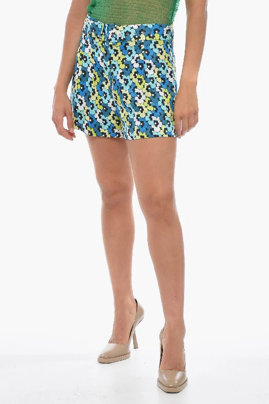 Michael Kors Canapa Shorts with Floral Pattern 46 Italian size