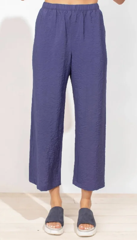 Crinkle Easy Pant In Navy