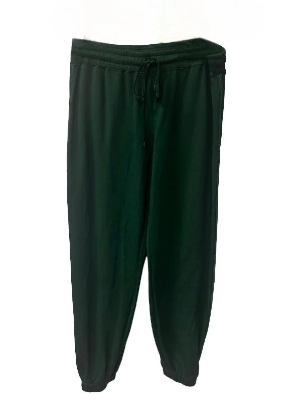 Elastic Vintage Sweatpants In Evergreen